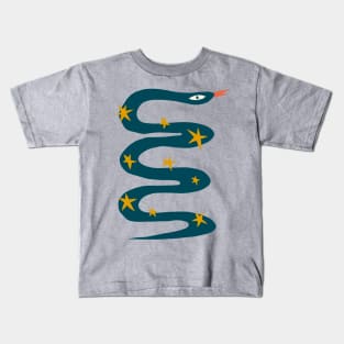 Peace Snake With Stars Kids T-Shirt